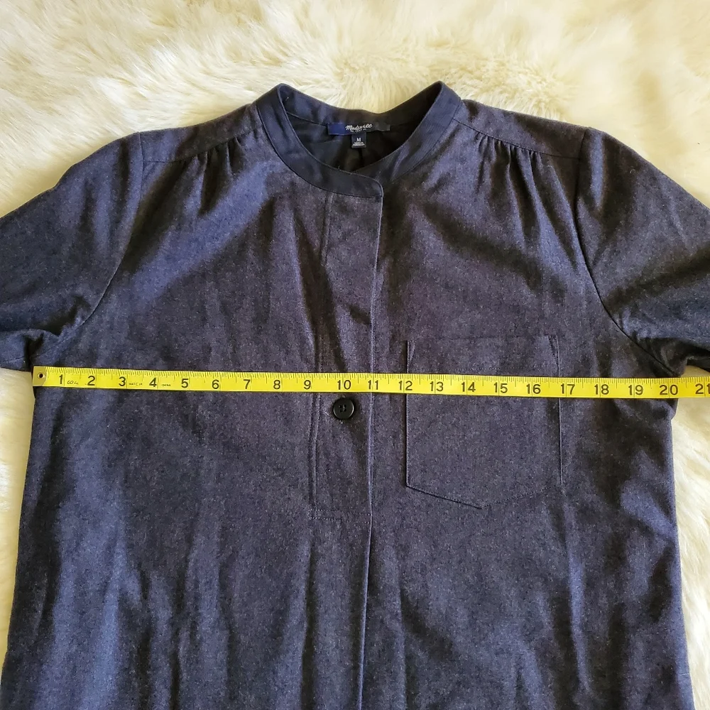 Madewell Latitude Shirtdress in Charcoal Gray Size M EUC - Picture 12 of 14